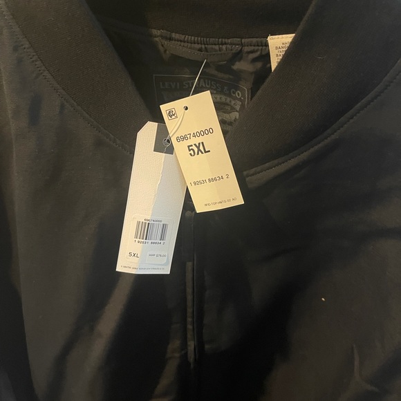 Big & Tall Men’s Bomber Jacket - Picture 3 of 4